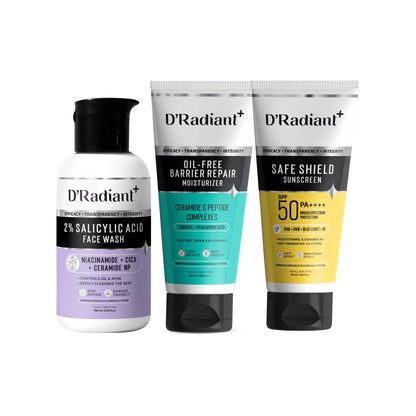 Facewash + Sunscreen + Moisturizer