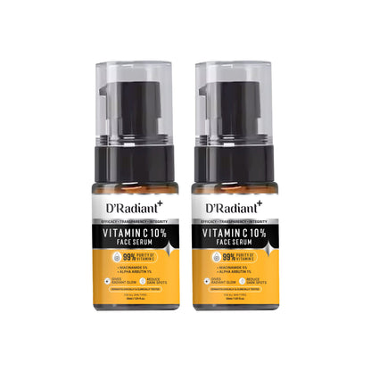 Twin Face Serum with Alpha Arbutin and Niacinamide | 7 Active Ingrediants | Skin Brightening, Anti-Aging & Dark Spot Removal | Dermatologically & Clinically Tested(30ml)